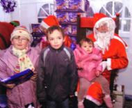 Santas MSP Rob Gibson and MSP Eleanor Scott