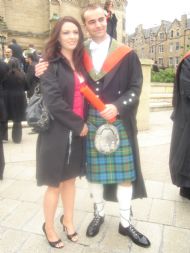 David and girlfriend Jane at his Graduation